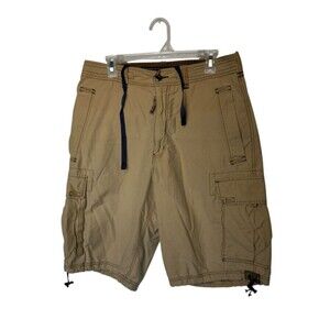 Abercrombie & Fitch Shorts Mens Small Khaki Paratrooper Military Vintage Y2K